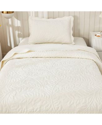 100% Cotton Oversized Bedspread Quilt Set - Twin