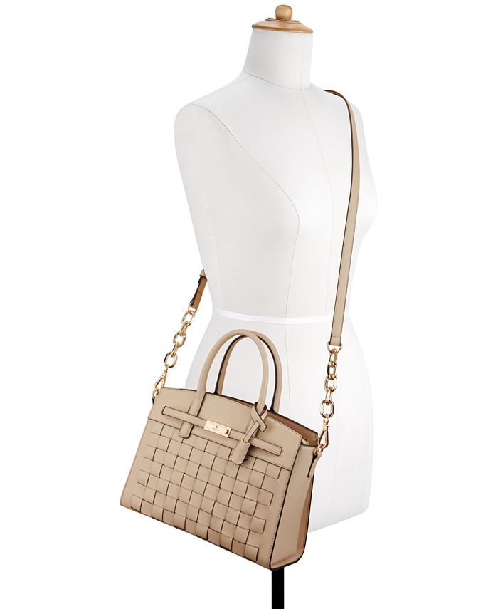 Sac Main Nine West Tan - Neuf, Style Satchel, Simili Cuir, Dimensions 10x15x4 Pouces