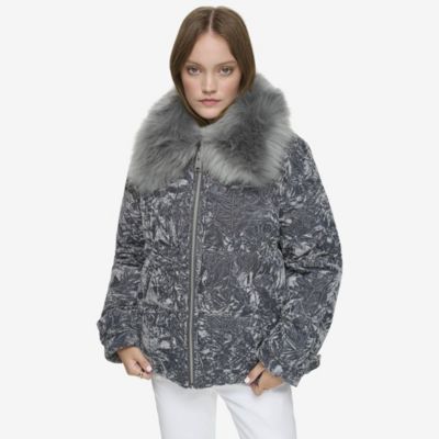 Women's Charleroi Crushed Velvet Down Puffer