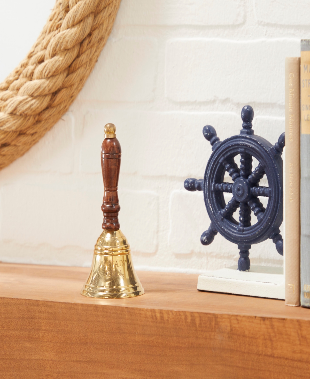 Rosemary Lane Brass Decorative Bell, 2