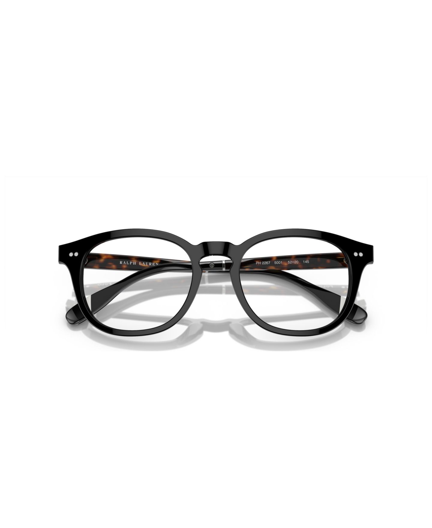 Мужские очки Polo Ralph Lauren Man Square Plastic PH2267 Eyeglasses, цвет: Блестящий чёрный — фото 5