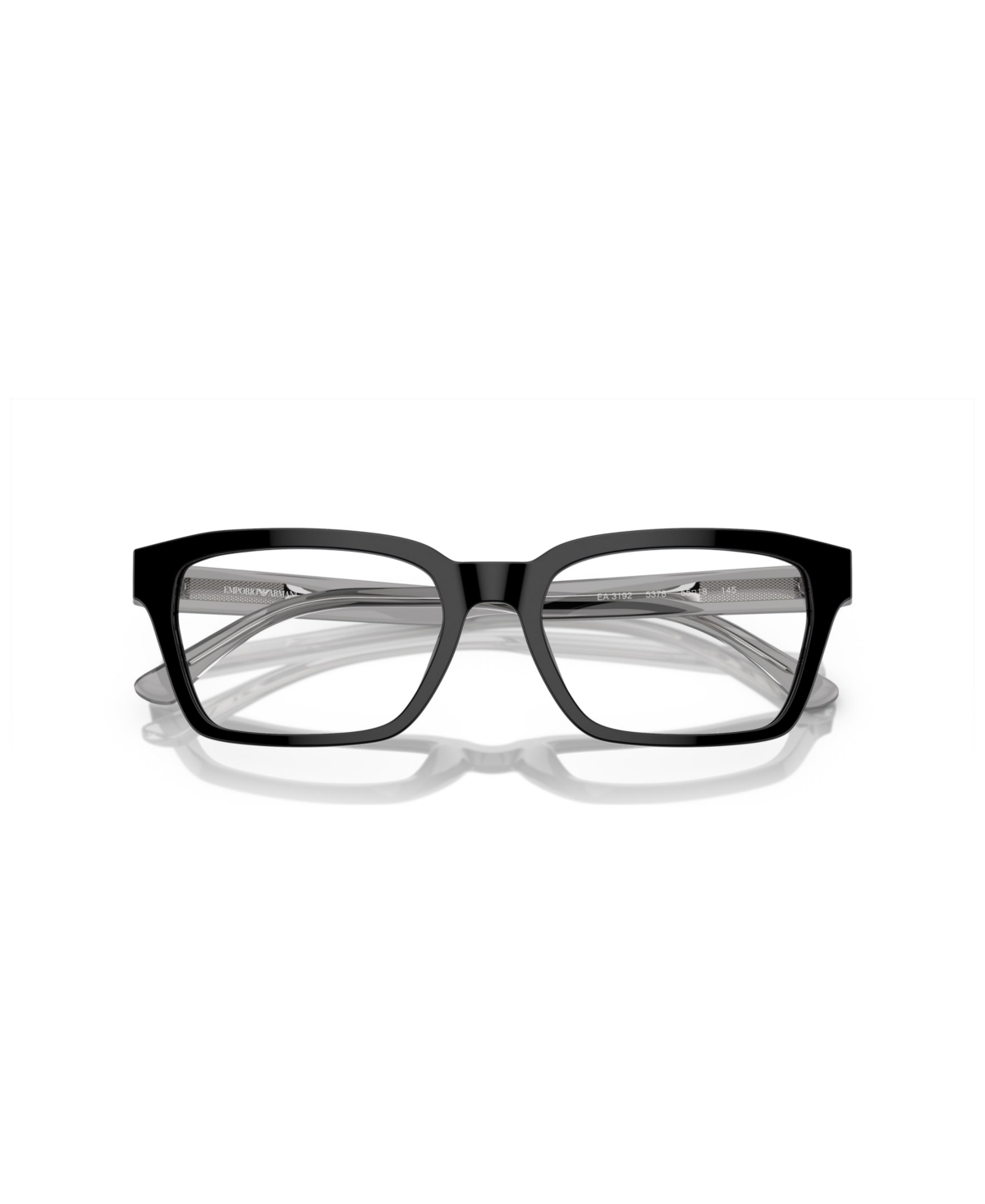 Emporio Armani Men's Eyeglasses, Ea3192 In Shiny Black