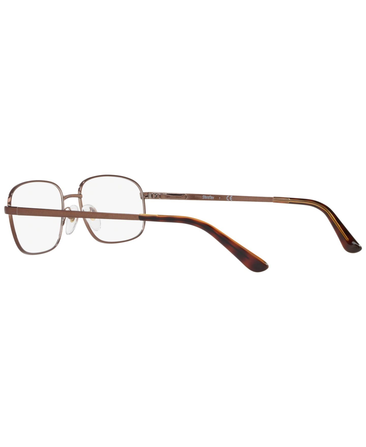 Мужские очки Sferoflex Man Pillow Metal SF2290 Eyeglasses, цвет: Коричневый — фото 5
