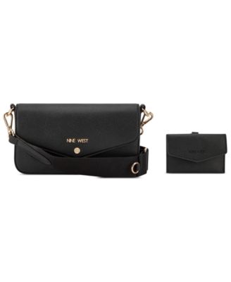 Nine West Peaches Small Crossbody Flap Bag and Card Case - Macy's