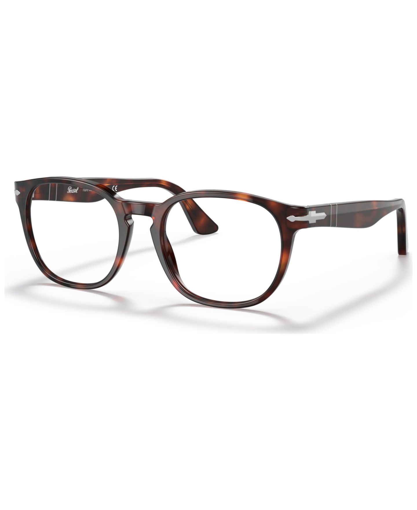 Мужские очки Persol Man Round Plastic PO3283V Eyeglasses, цвет: Гавана — фото 1
