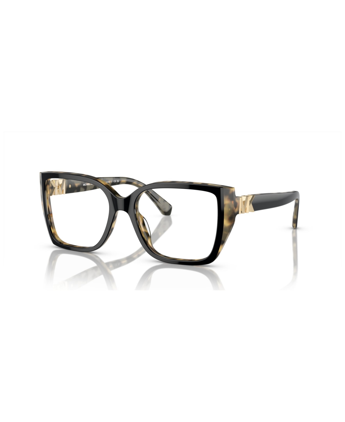 Women's Castello Eyeglasses, MK4115U - Black, Amber Tortoise