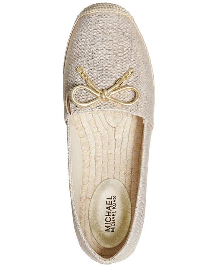 Michael Kors Women's Preston Espadrille Slip on Flats Black Size 6