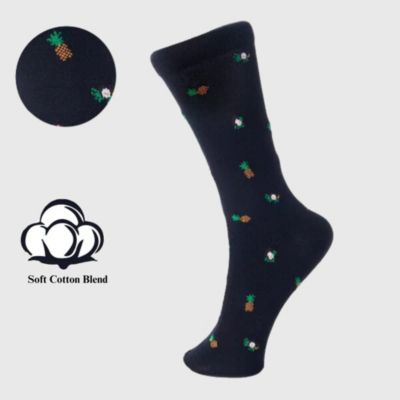 Men's Dress Socks 6 Pair Crew Sock Cotton Dress Socks for Men Solid Ribbed Argyle Pattern Multicolor Fun Designs