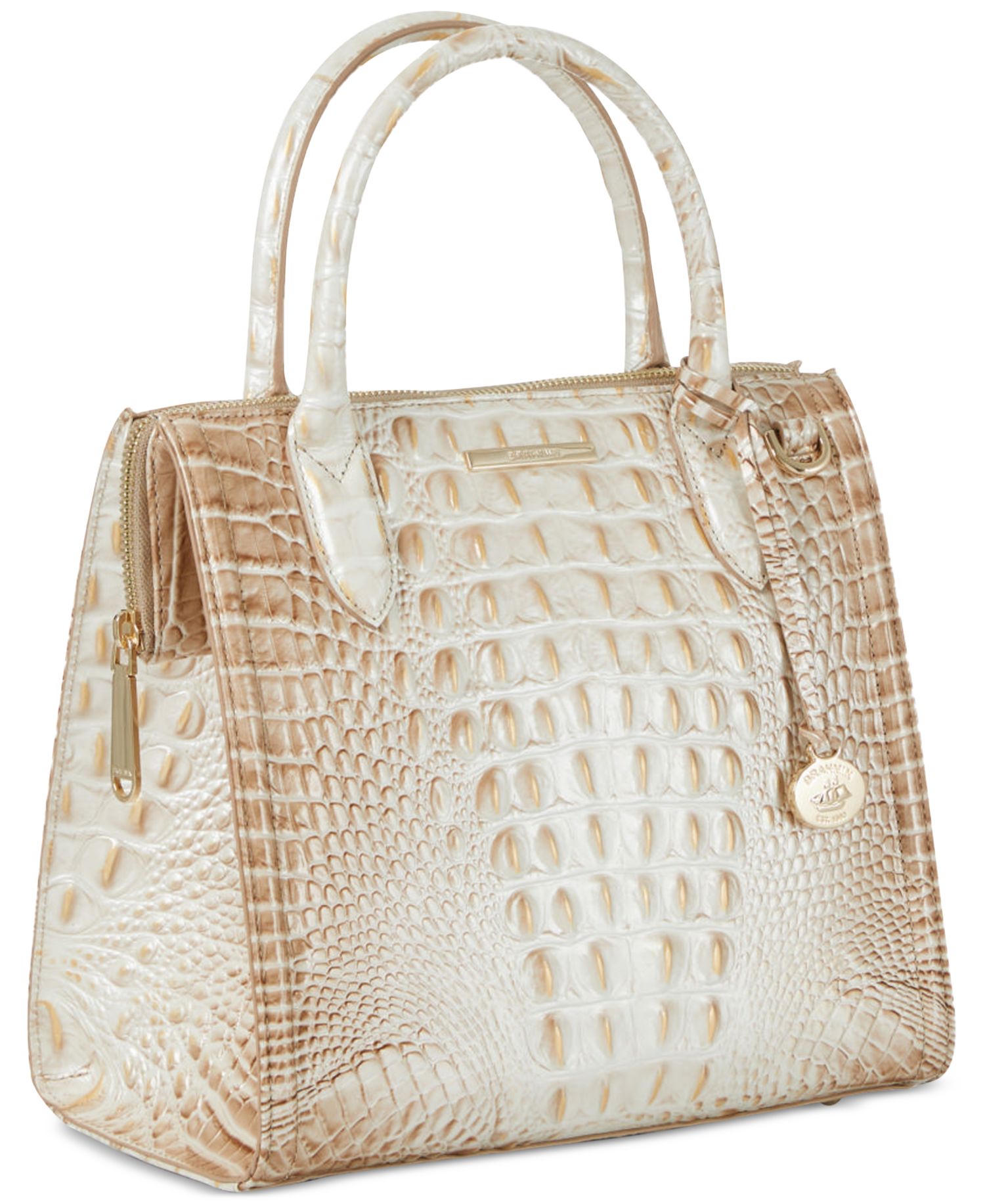 Caroline Melbourne Medium Leather Satchel Bag