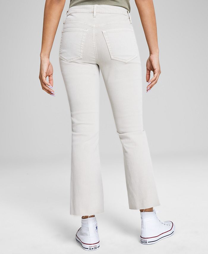 And Now This Women's Cropped Flare-Leg Frayed Jeans - Macy's