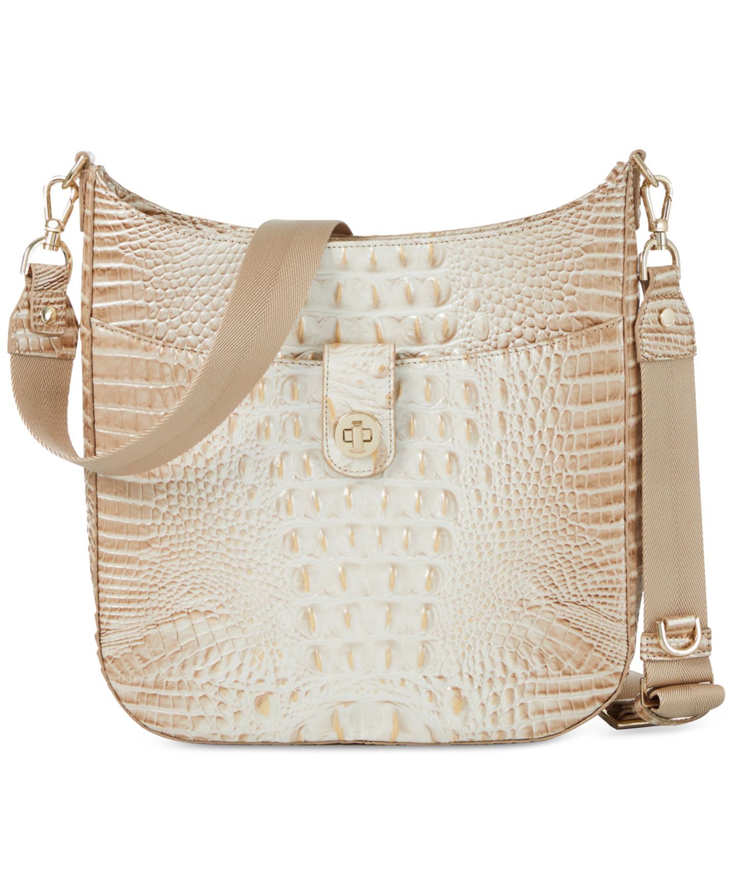 Женская сумка Brahmin Leia Melbourne Small Leather Crossbody, цвет: Contour — фото 1