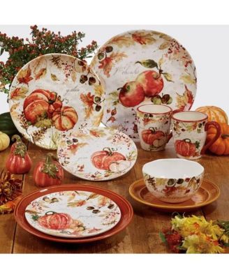 Harvest Splash Dinner Plates, Set of 4