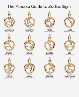 14k Gold-Plated Zodiac Dangle Charm