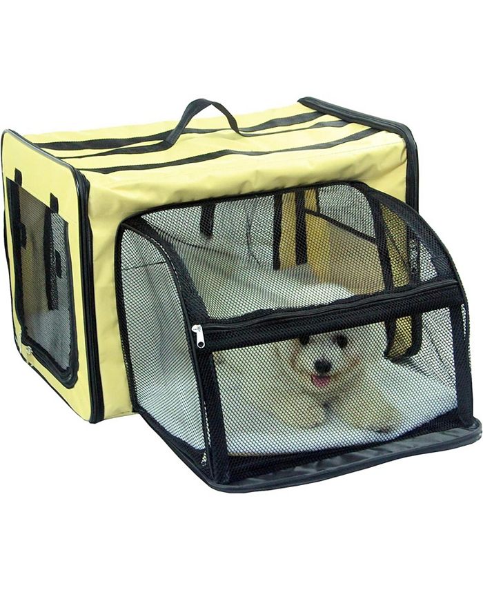 Pet Life 'Collapsi-Pad' Folding Lightweight Travel Pet House with inner Mat