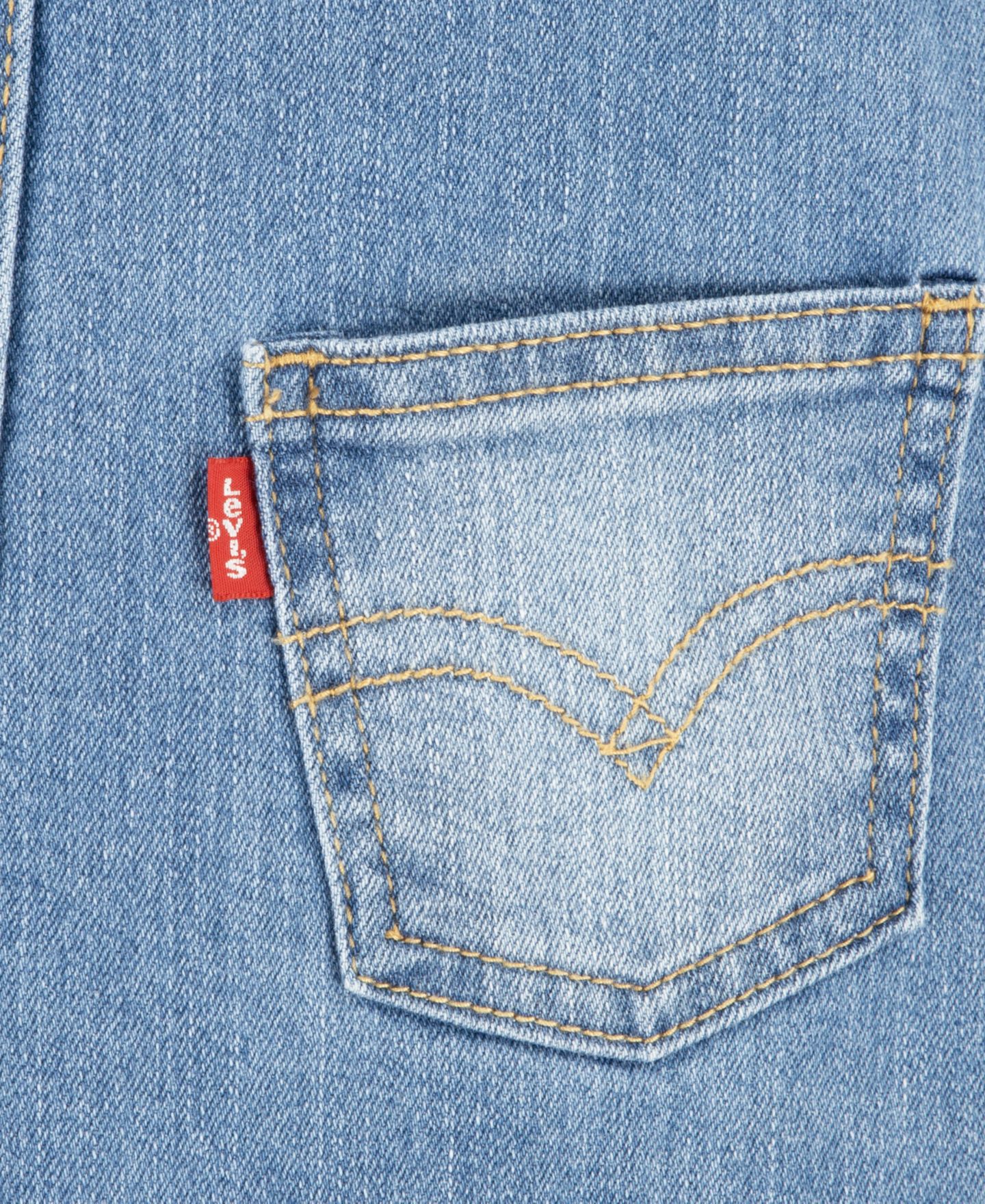 Комбинезон Levi's Denim Overalls для малышей, цвет: Небесно-голубой — фото 5