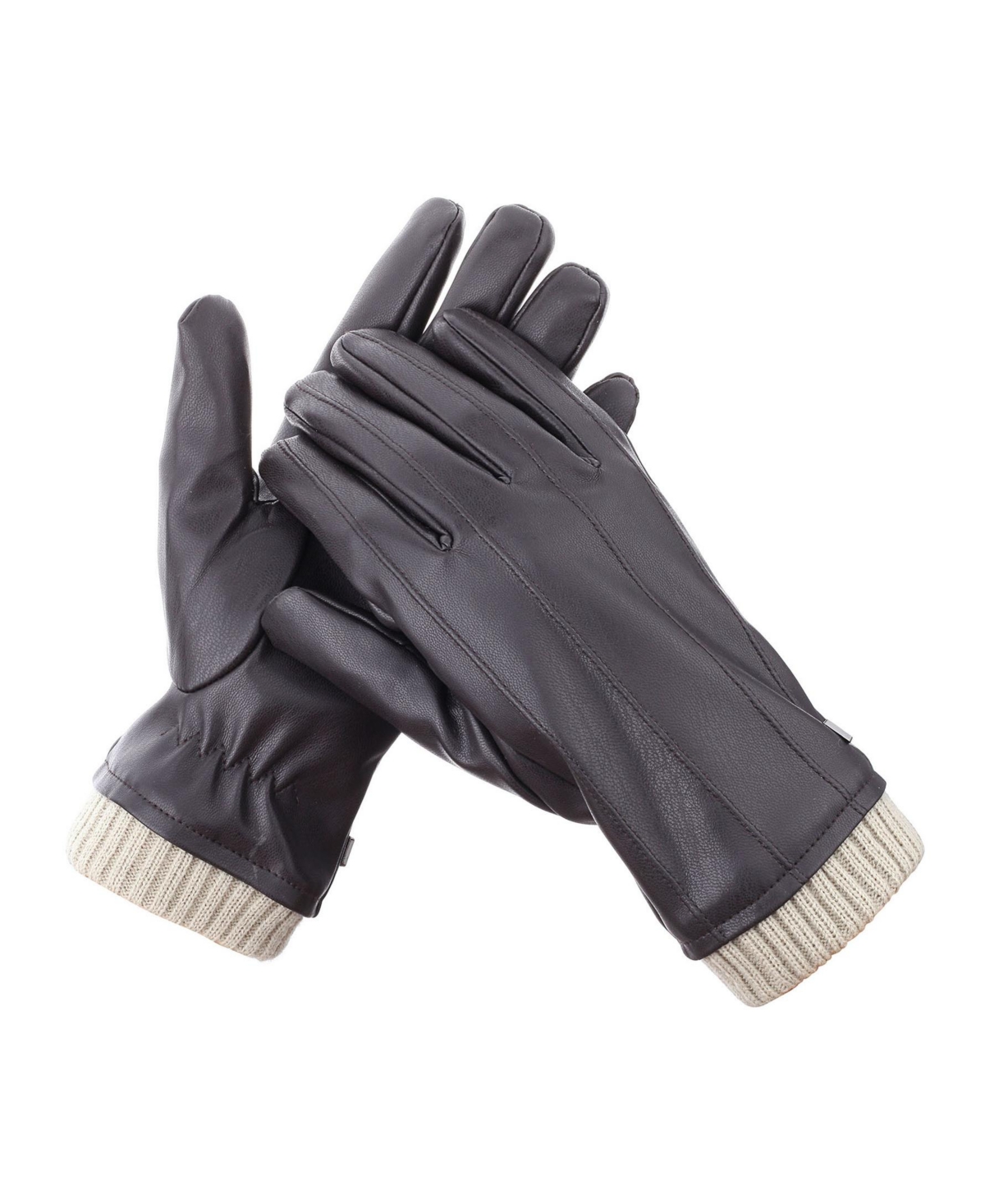 Men's Classic Touchscreen Lined Winter Gloves - Cinnamon