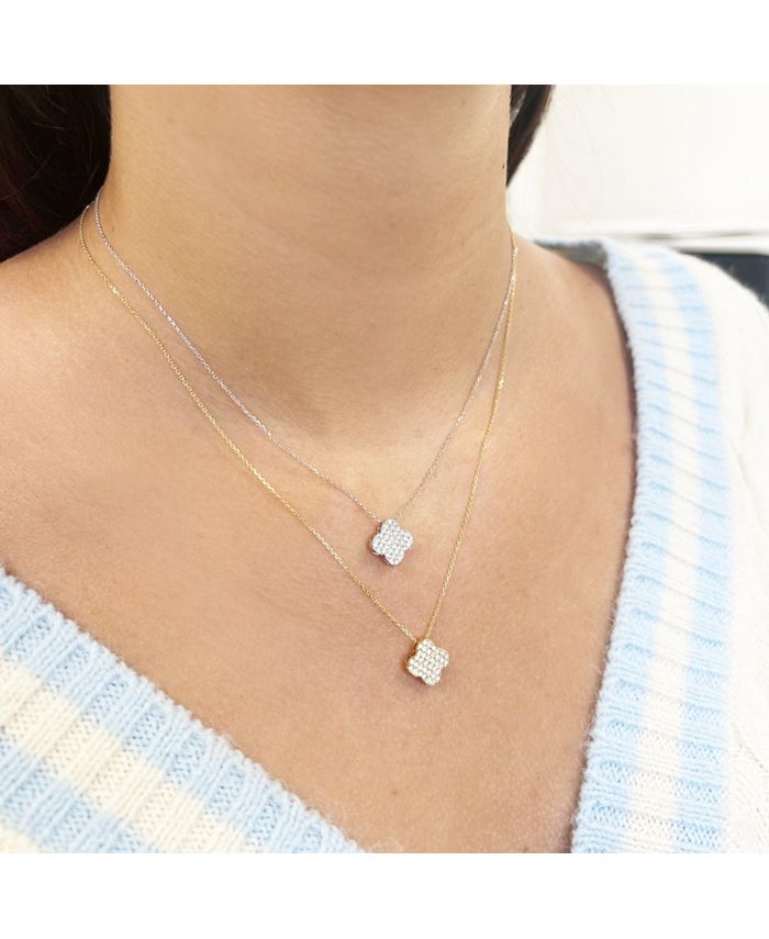 The Lovery Diamond Clover Necklace - Macy's
