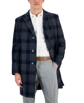 Men's Regular-Fit Camber Wool-Blend Overcoat