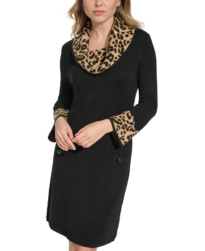 Jessica howard cowl cheap neck sweater dress
