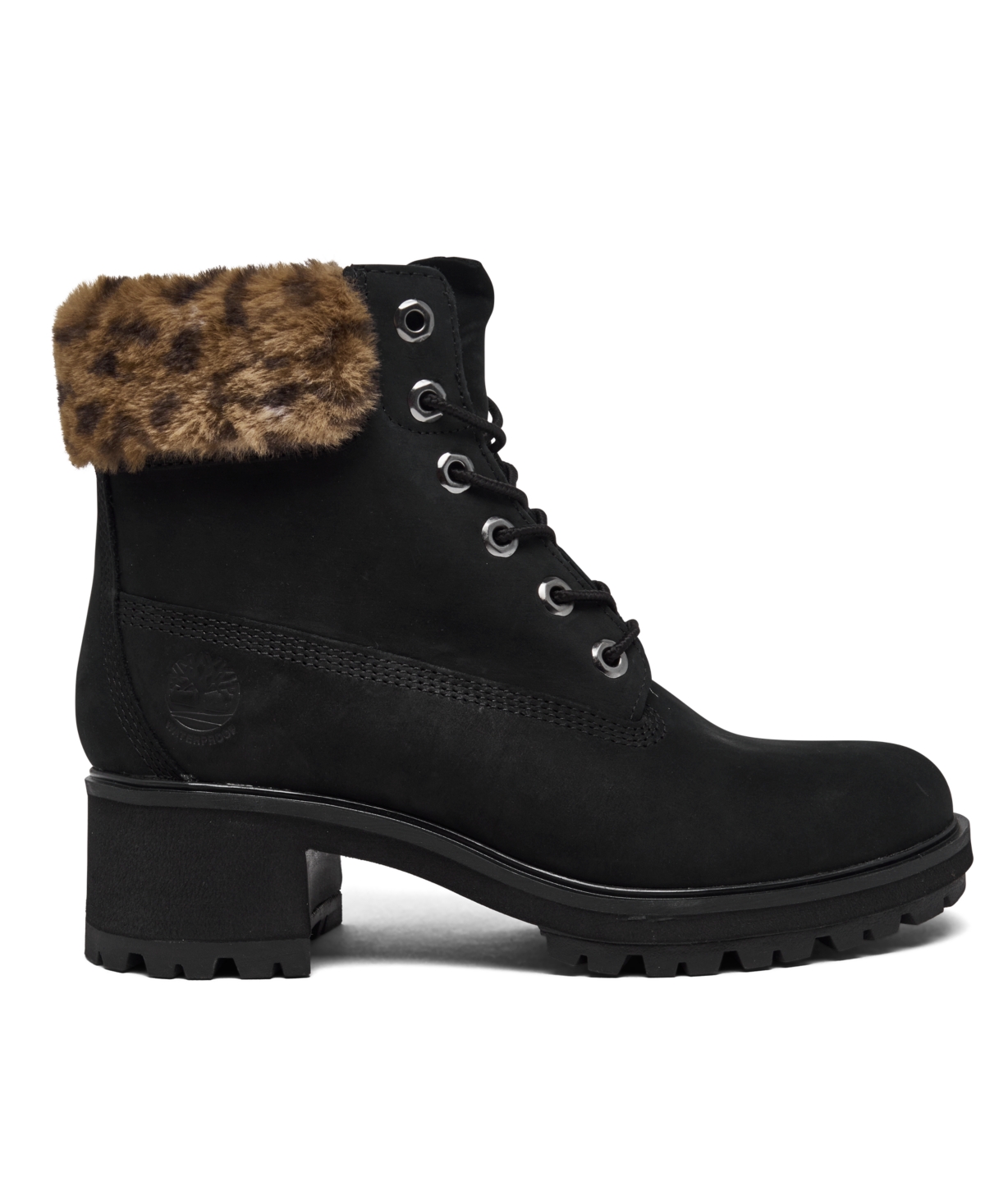 Shop Timberland Women's Kinsley 6" Water Resistant Boots From Finish Line In Black,leopard