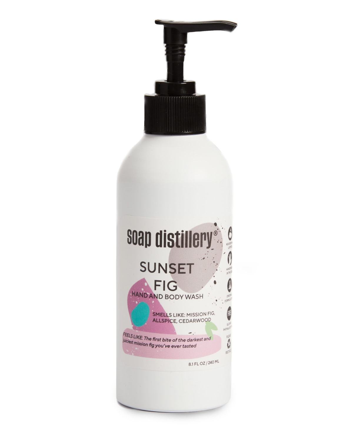 Soap Distillery Sunset Fig Hand And Body Wash In White