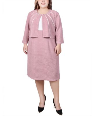 Plus Size Jacket and Dress, 2 Piece Set