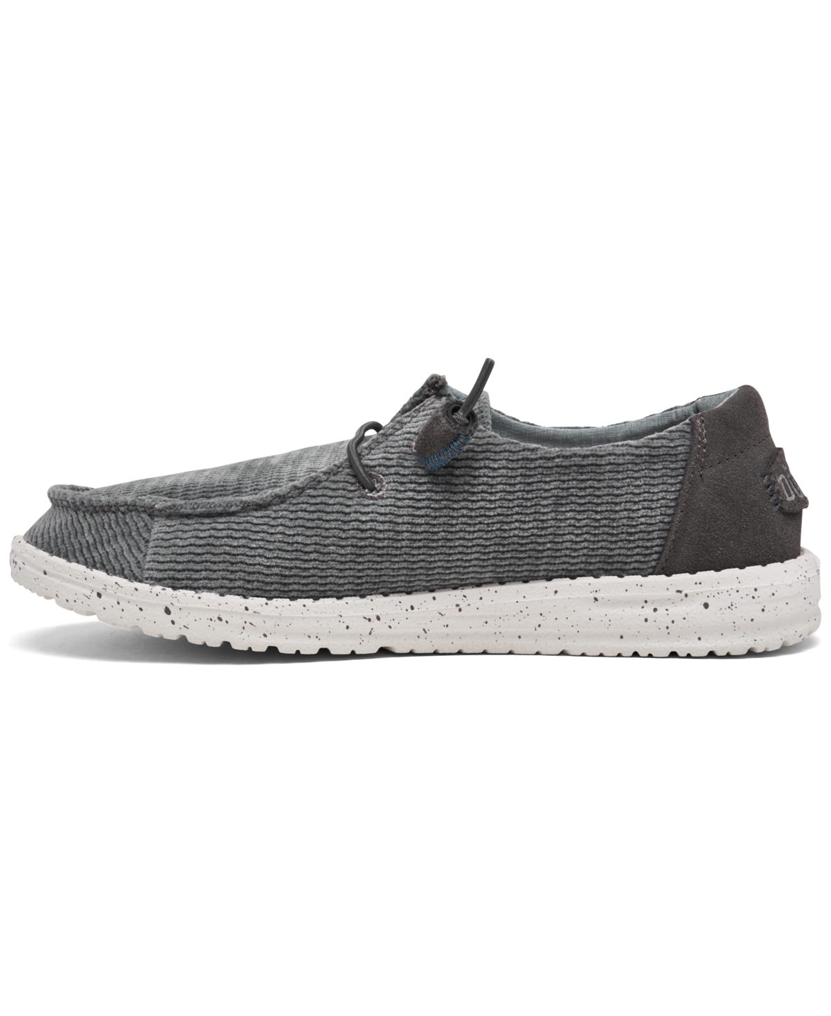 Shop Hey Dude Women's Wendy Corduroy Slip-on Casual Moccasin Sneakers From Finish Line In Charcoal