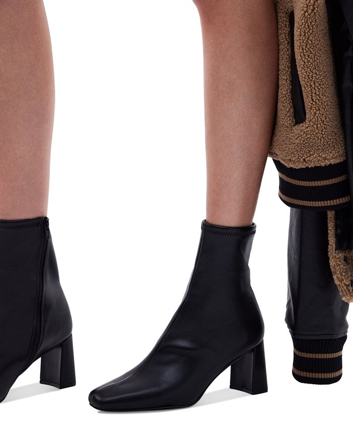 Steve Madden Women's Harli SquareToe Stretch Sock Booties Macy's