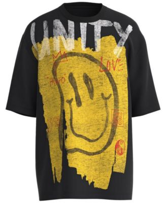 HUGO HUGO by Hugo Boss Men's Dalkan Unity Smiley Face T