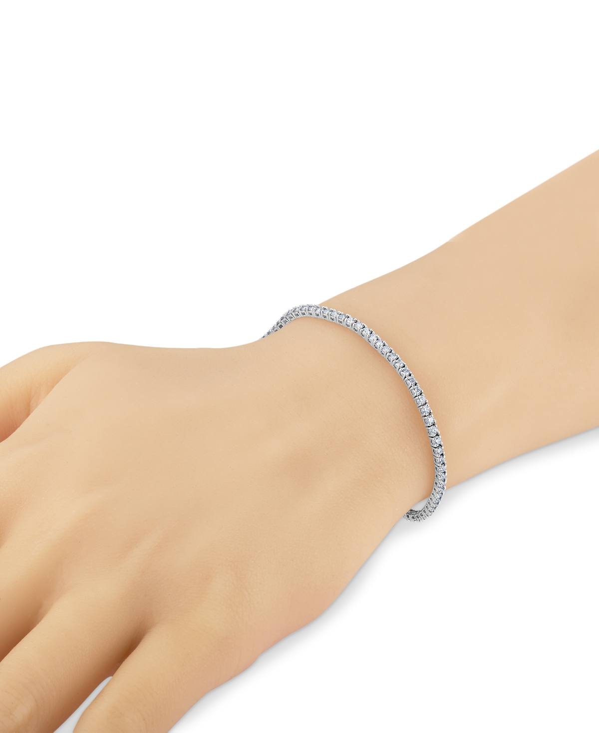 Diamond Narrow Tennis Bracelet (2 ct. t.w.) in 14k Gold - 14K White Gold