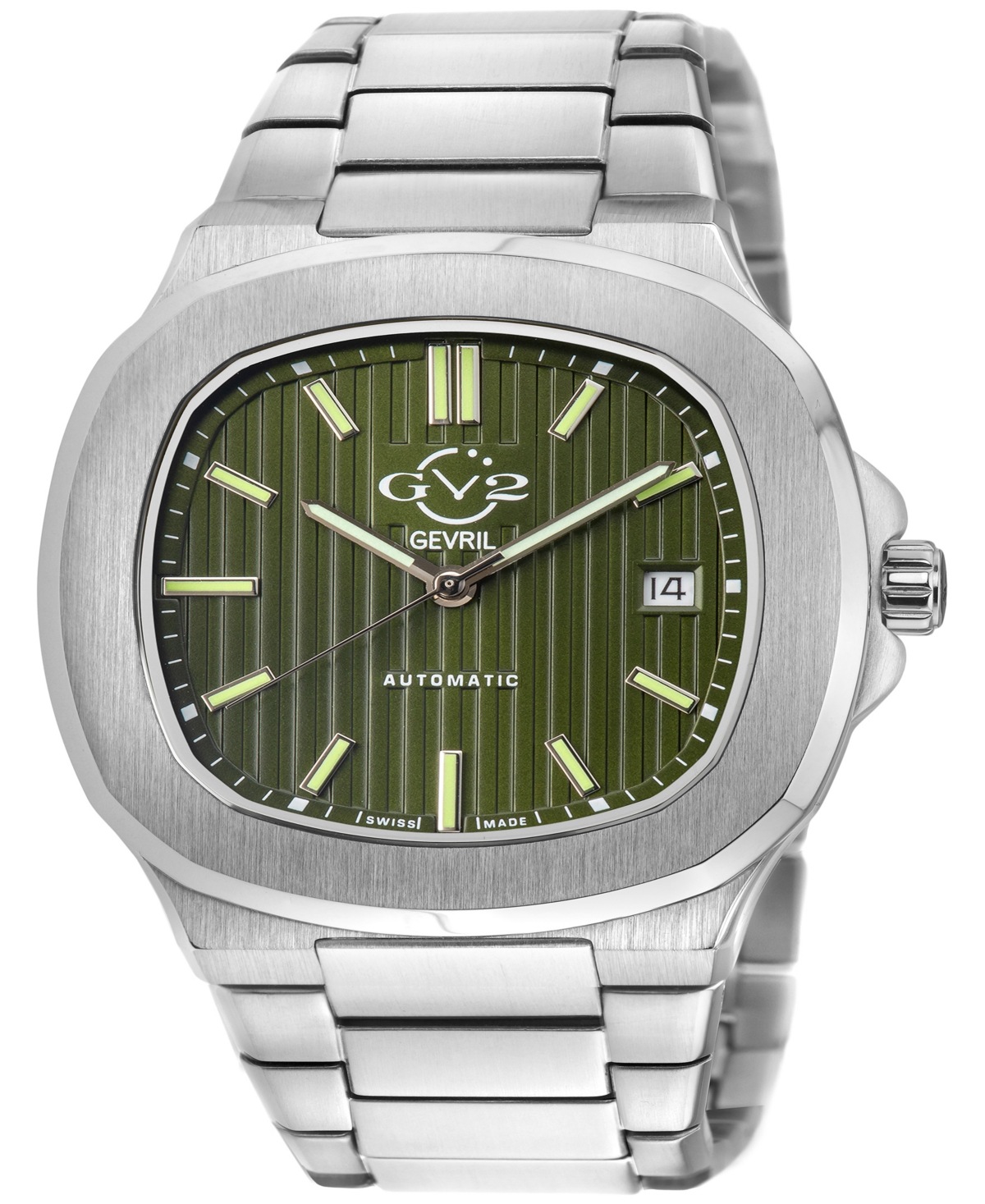 Men's Potente Silver-Tone Stainless Steel Watch 40mm - Silver