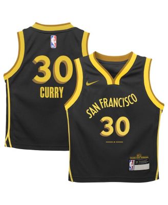 Toddler Boys and Girls Nike Stephen Curry Black Golden State Warriors 2023 24 Swingman Replica Jersey City Edition Macy s