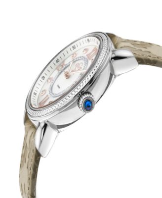 Women's Marsala Cream Leather Watch 37mm