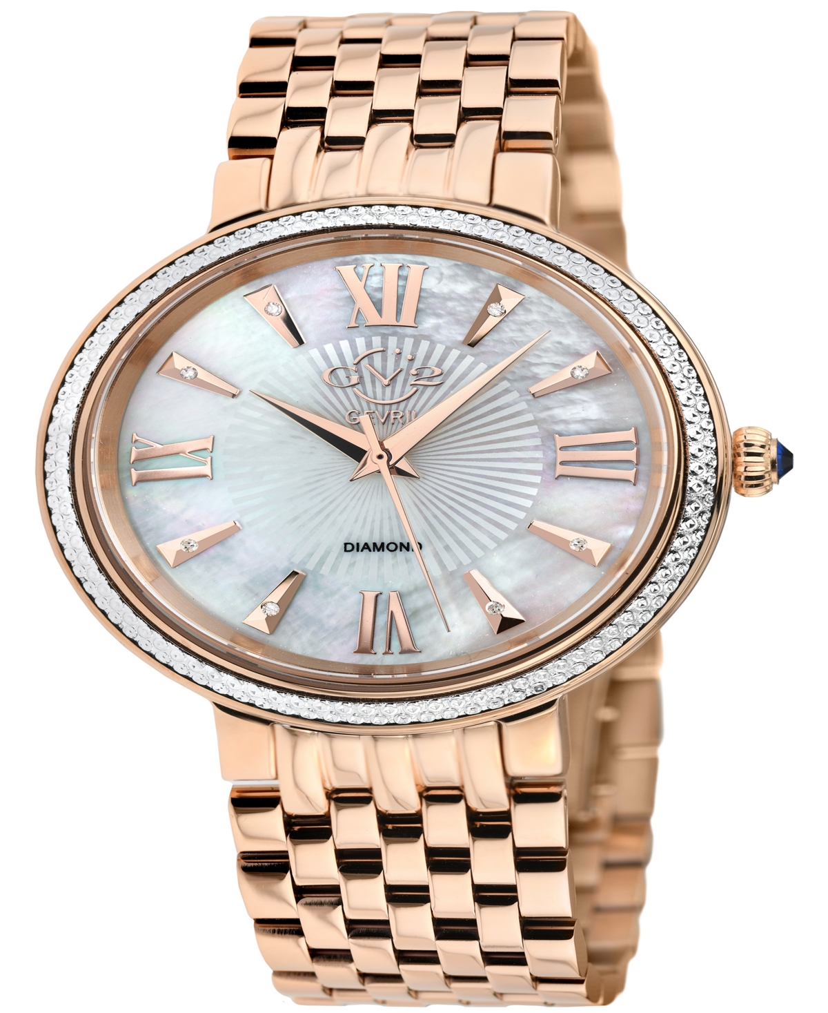 Gv2 By Gevril Women's Genoa Rose Gold-tone Stainless Steel Watch 36mm