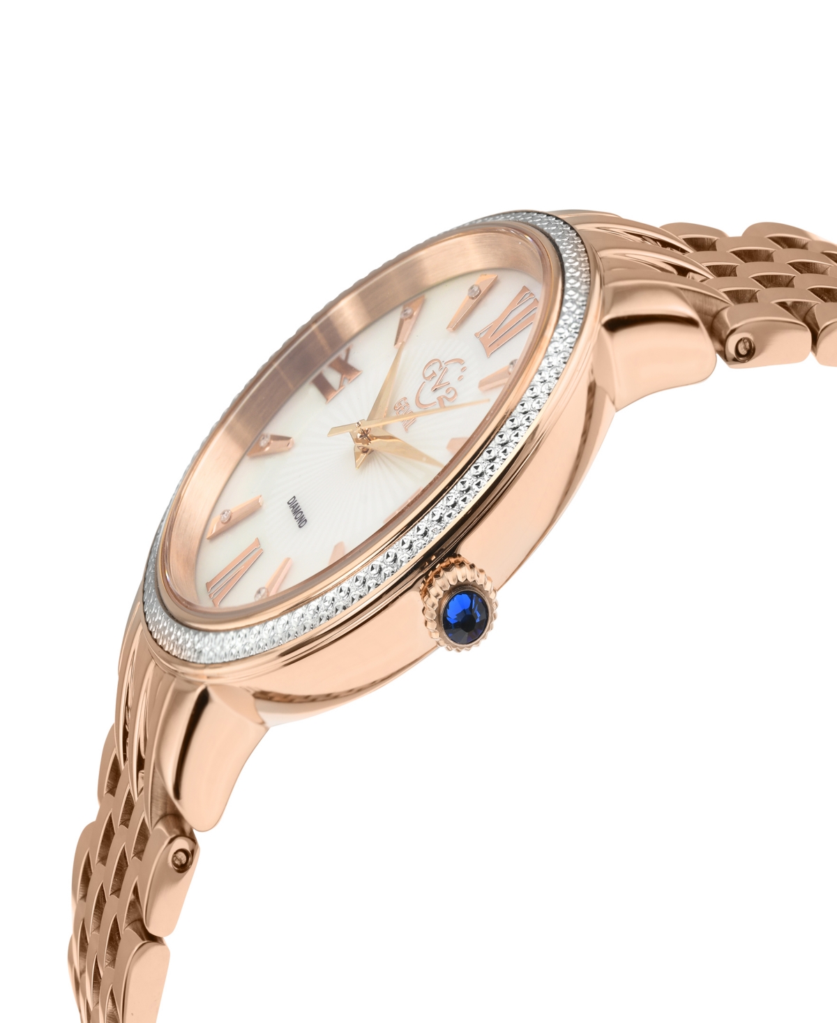 GV2 by Gevril Women's GenoaTone Stainless Steel Watch 36mm - Rose Gold