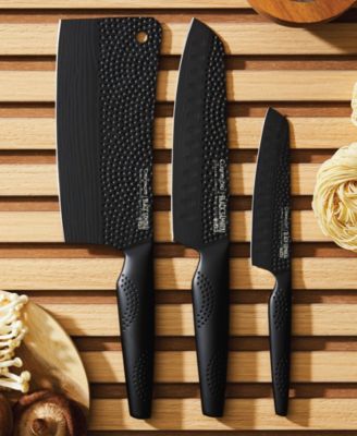  iD3&reg; BLACK SAMURAI&reg; Ultimate Steel 3 Piece Knife Set