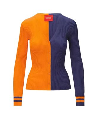Women's Orange, Navy Denver Broncos Cargo Sweater
