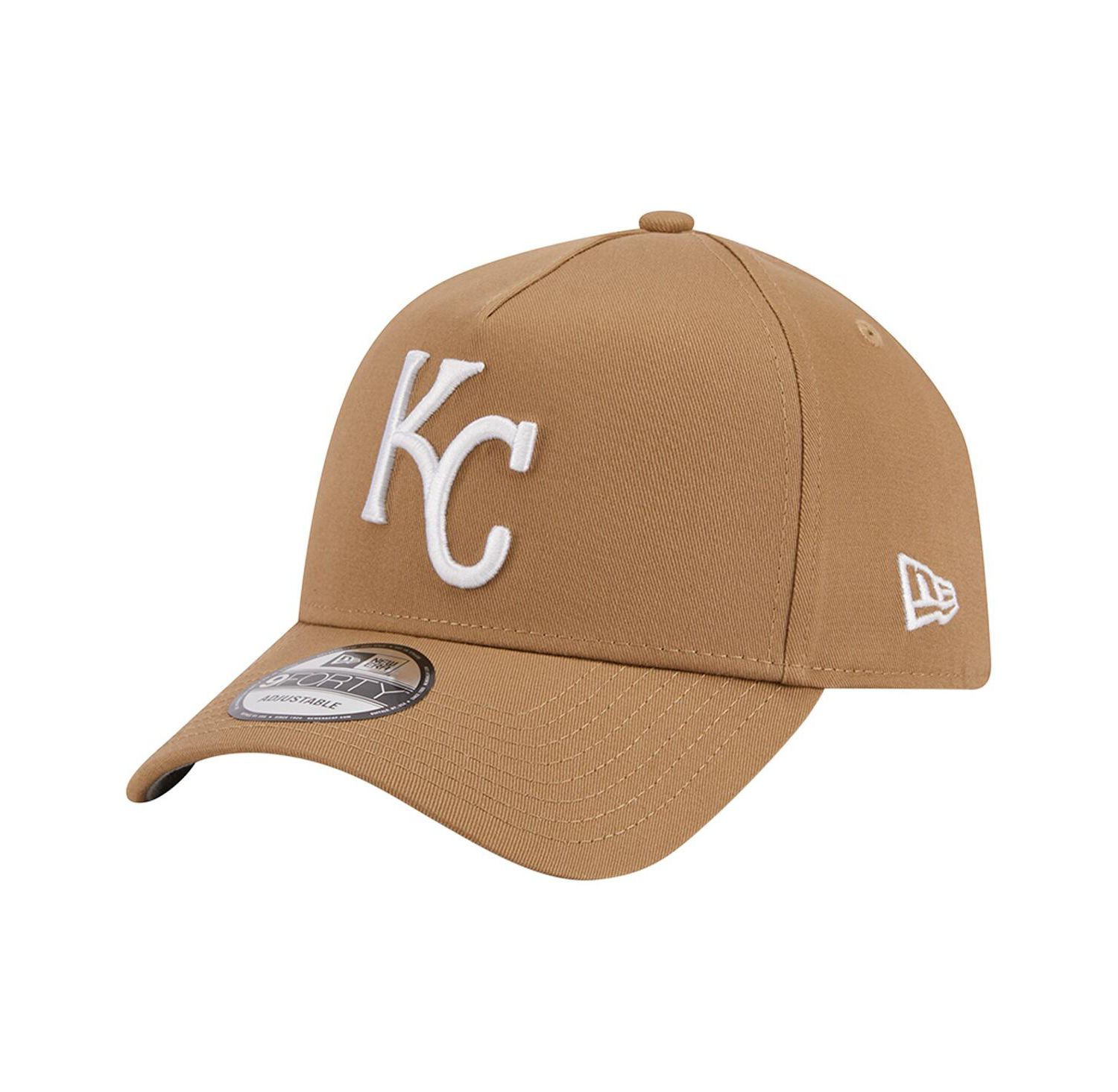Men's Khaki Kansas City Royals A-Frame 9FORTY Adjustable Hat