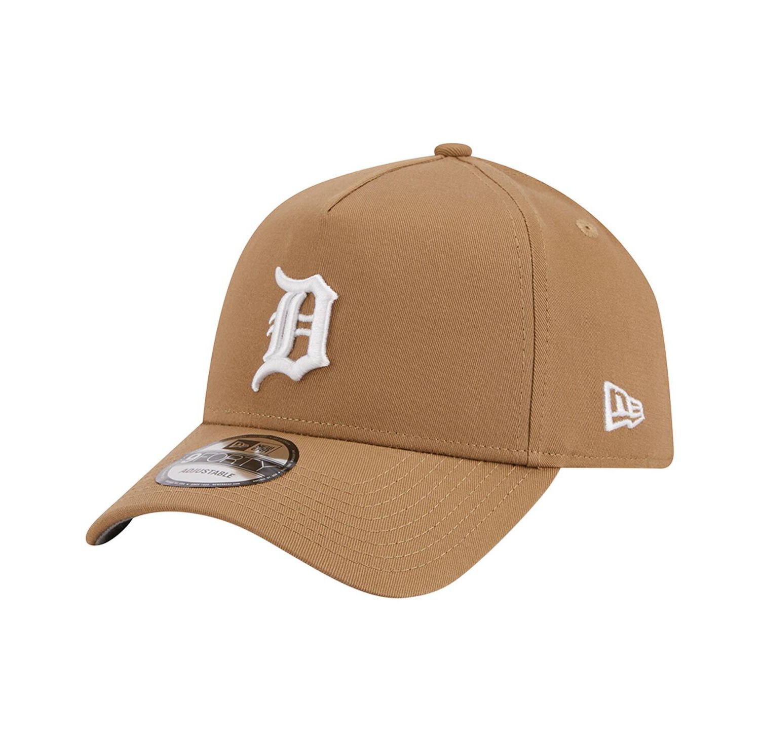 Men's Khaki Detroit Tigers A-Frame 9FORTY Adjustable Hat