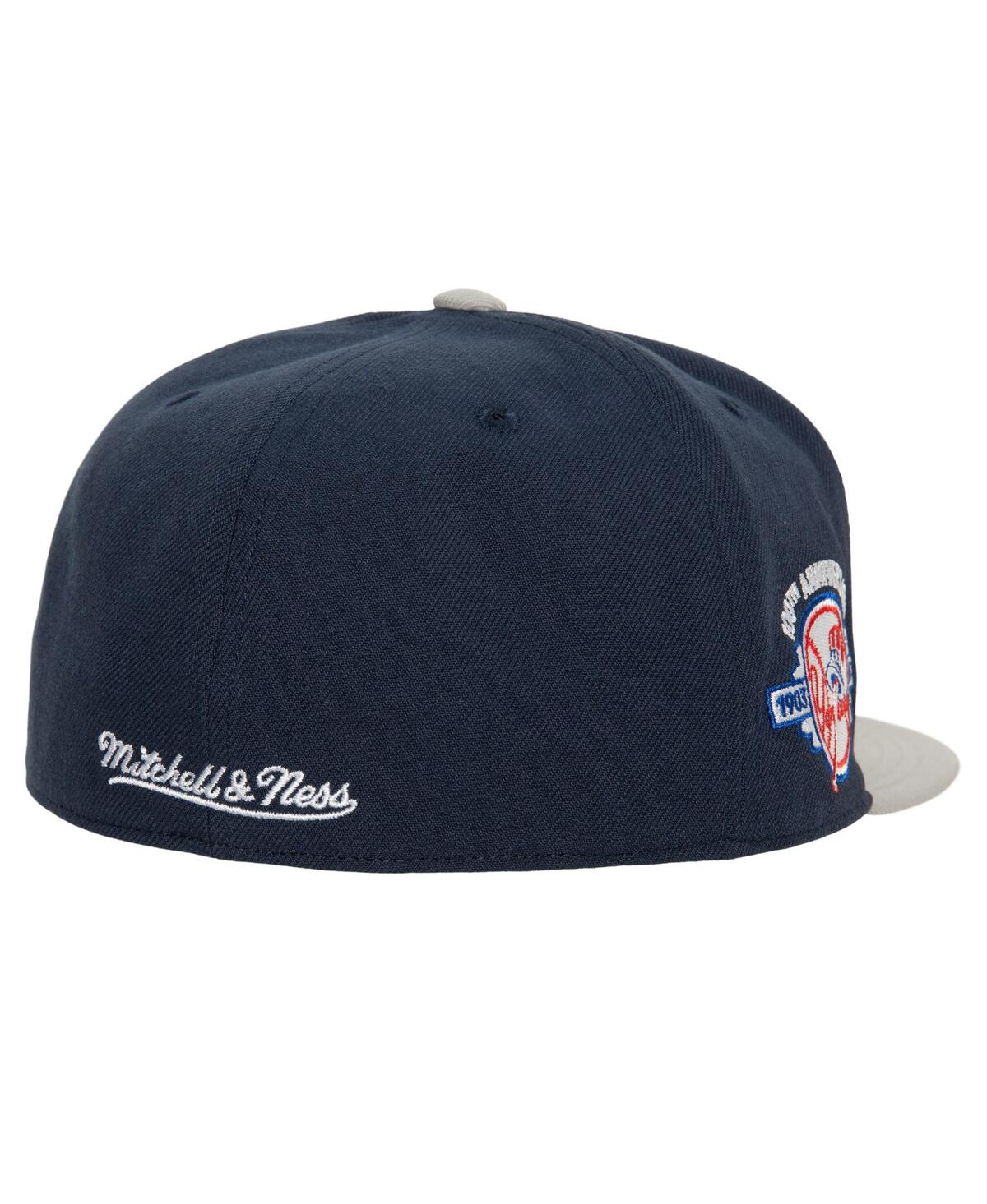 Men's Mitchell & Ness Gray New York Yankees Bases Loaded Fitted Hat - Gray