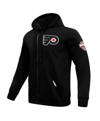 Men's Black Philadelphia Flyers Classic Chenille Full-Zip Hoodie Jacket