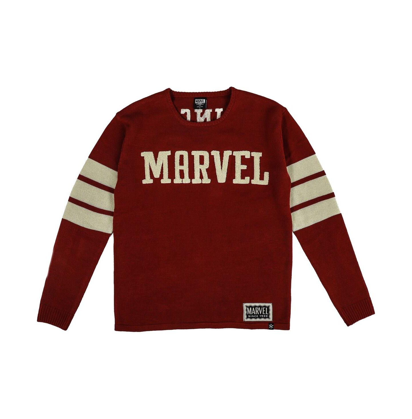 Мужской свитер Marvel Red Graphic Varsity — фото 4