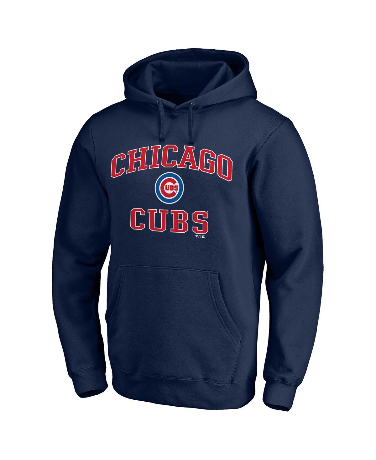 Fanatics Branded Navy Chicago Cubs Heart & Soul Pullover Hoodie In Navy