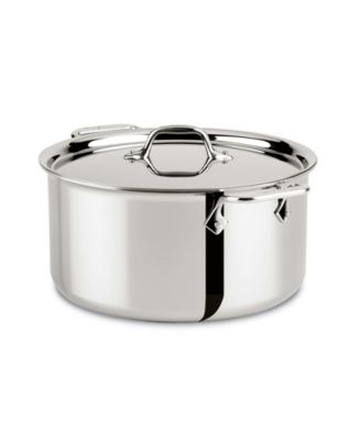 All-Clad Stainless Steel 6 Qt. Covered Stockpot - Macy's