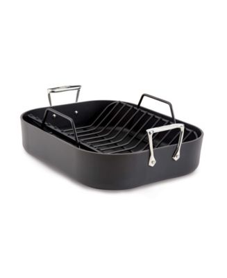 All-Clad HA1 Nonstick Hard Anodized Roaster with Rack Cookware - Macy's