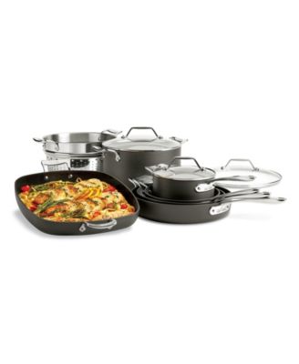 Essentials Hard Anodized Nonstick Cookware Set, 10 piece