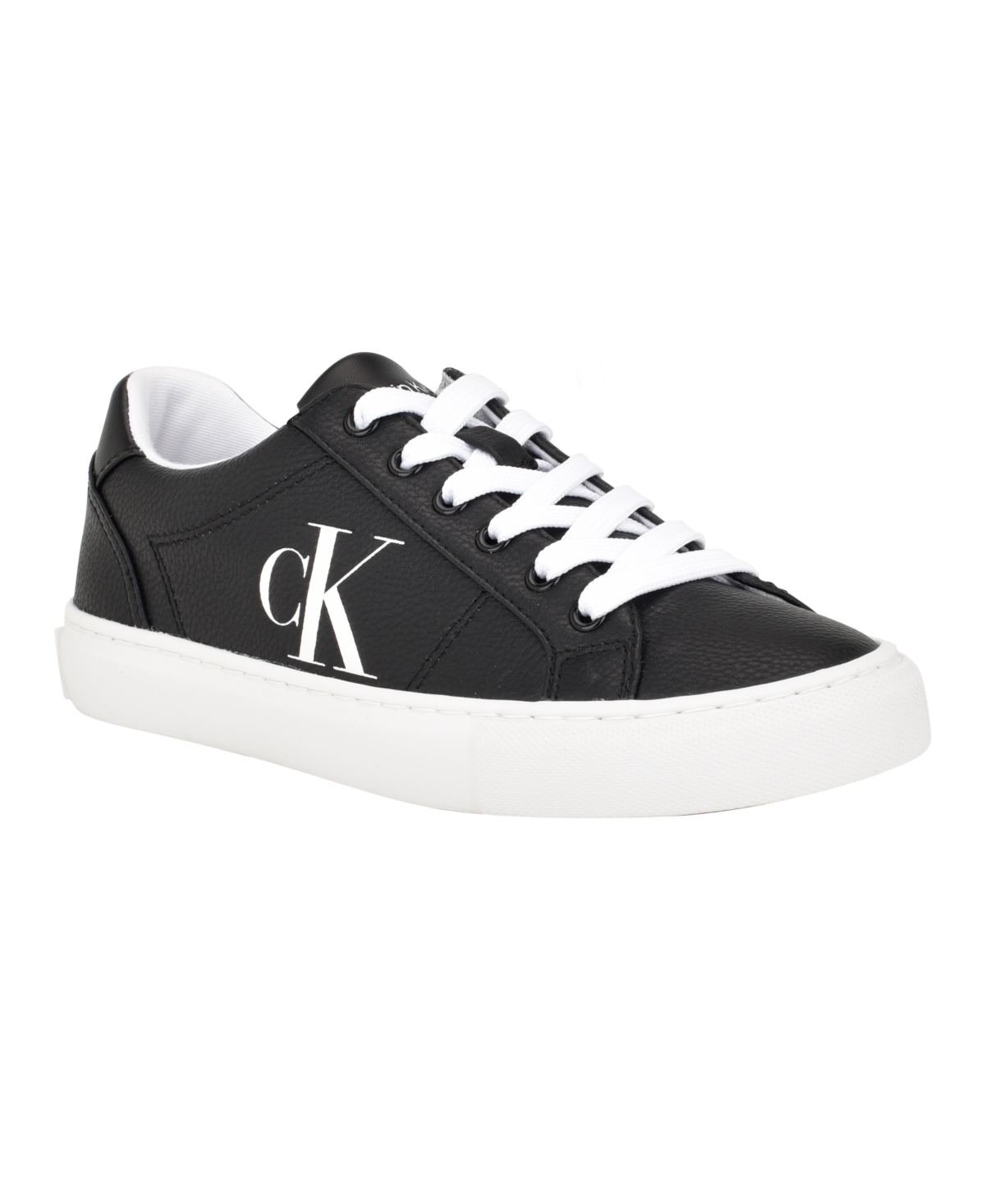 CALVIN KLEIN WOMEN'S CELBI LACE-UP ROUND TOE CASUAL SNEAKERS