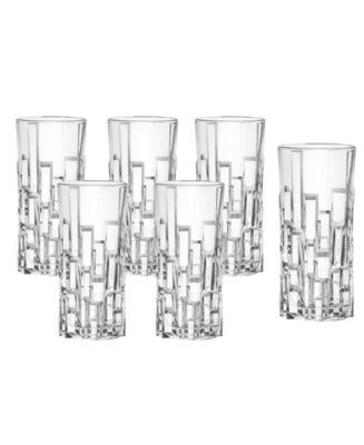 Lorren Home Trends Etna Set of 6 High Ball - Macy's