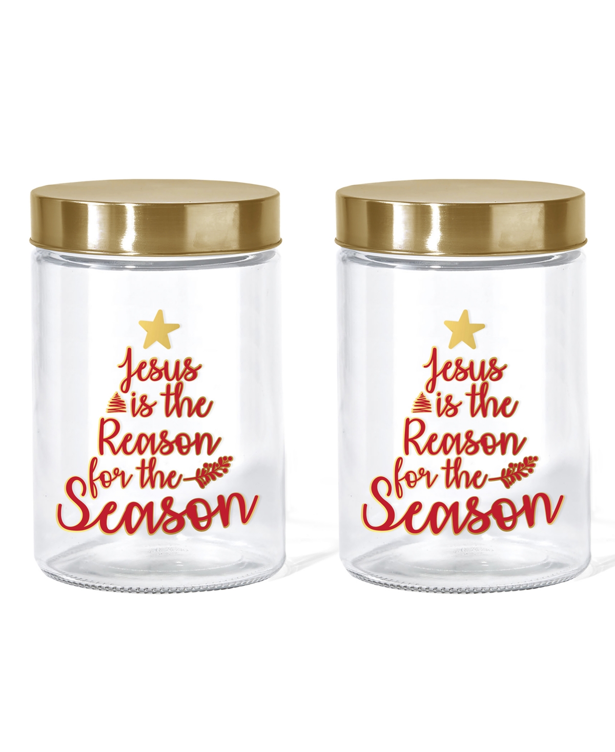 Style Setter "jesus Is The Reason For The Season" Glass Jar, 44 oz In Clear