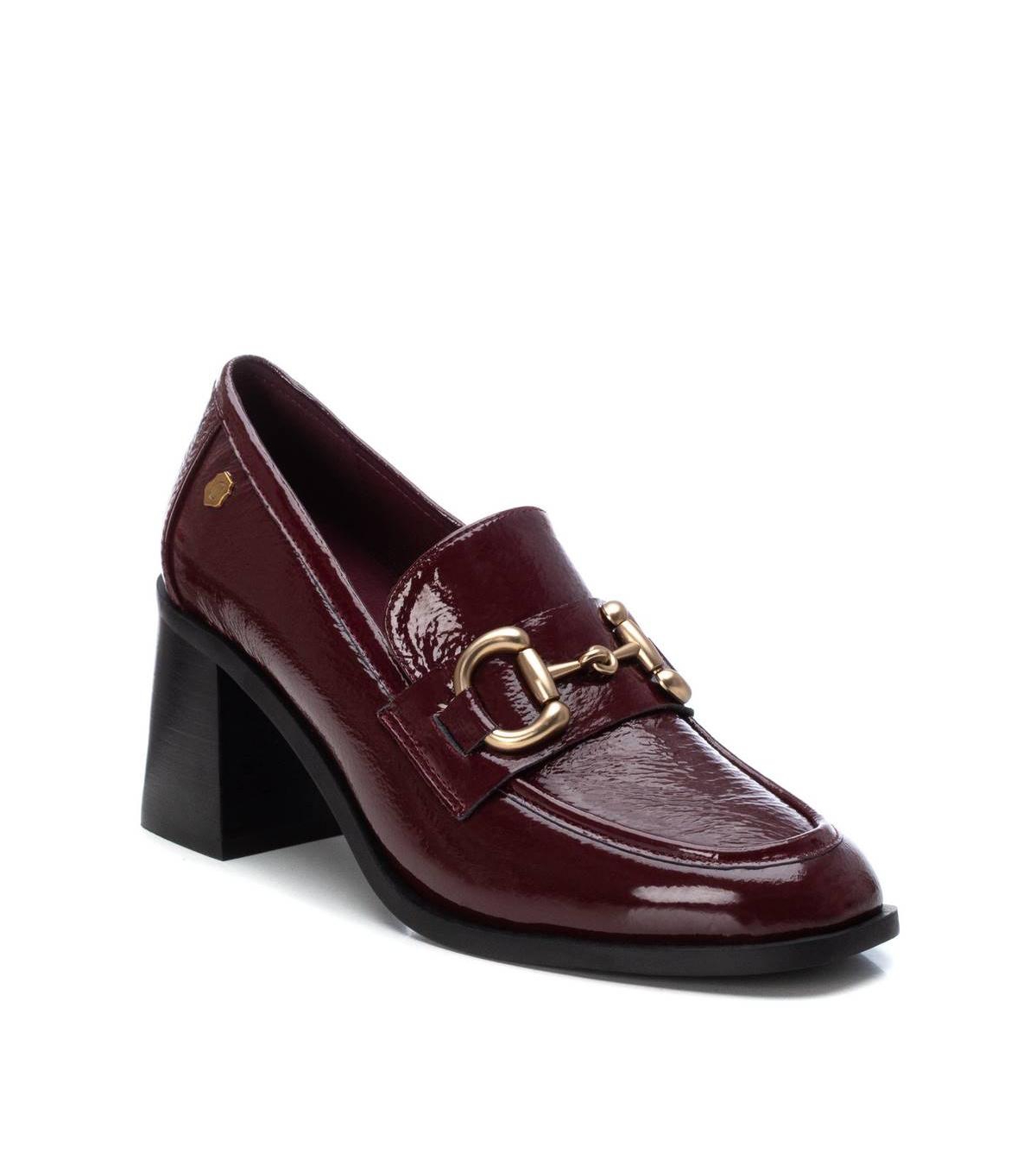 Women's Patent Leather Heeled Loafers, Carmela Collection By Xti